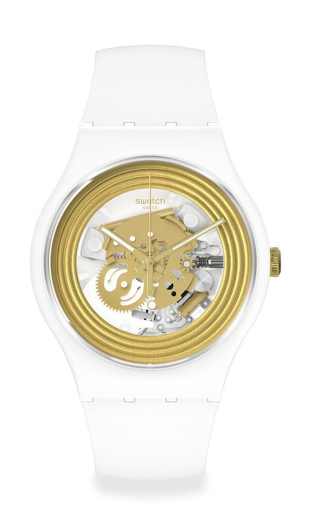 Orologio Swatch GOLDEN RINGS WHITE Ref. SO29W107 - SWATCH
