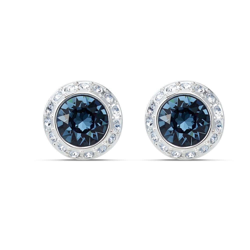 Orecchini Swarovski - Stud Angelic, azzurro, placcato rodio Ref. 5536770 - SWAROVSKI