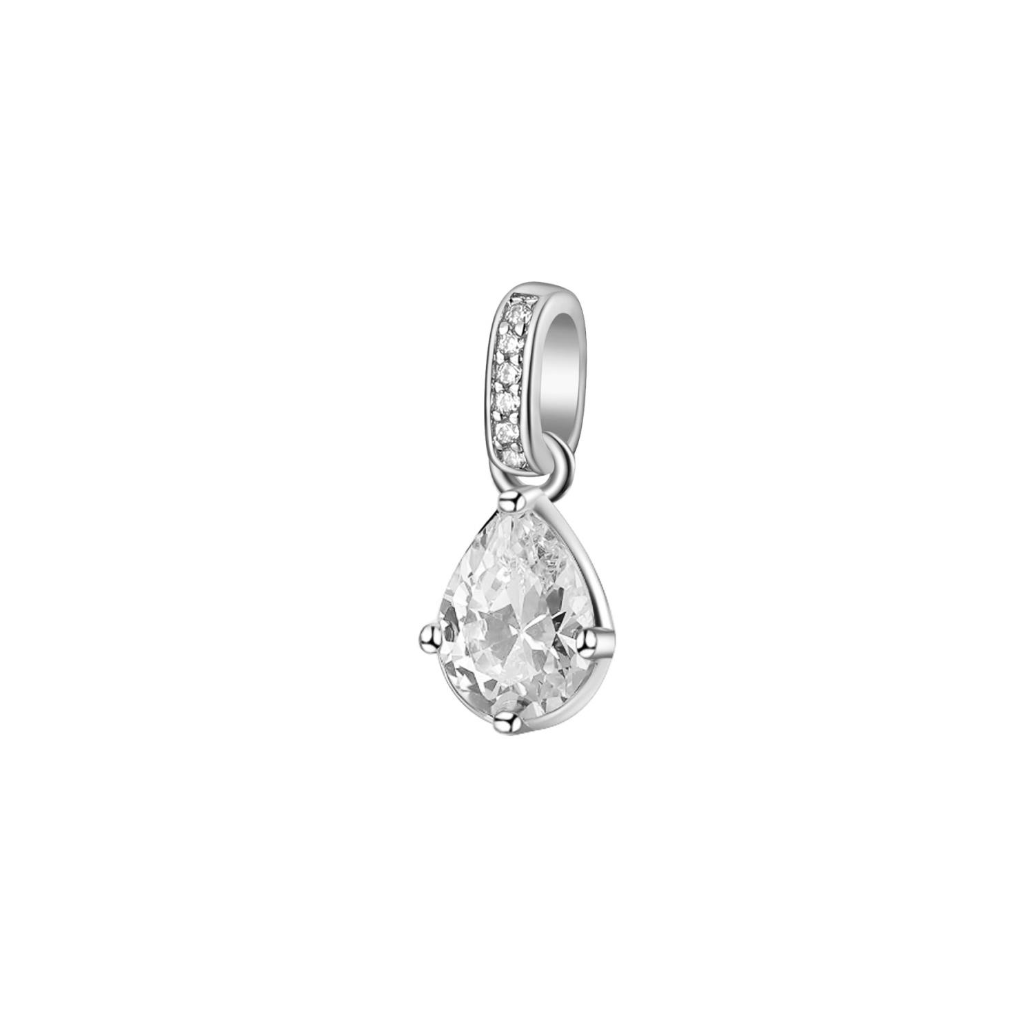 Brosway - Pendente FANCY in argento 925/1000 rodiato e cubic zirconia white, forma pear Ref. FIW30 - BROSWAY