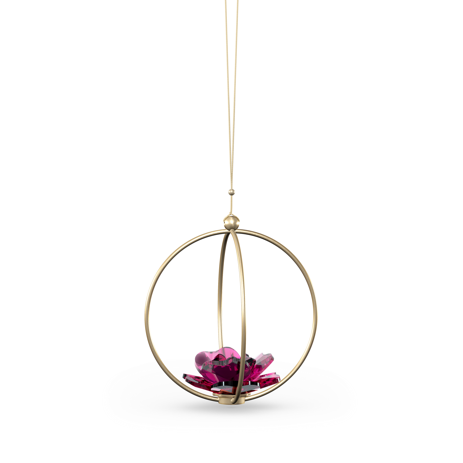 Swarovski - Garden Tales Decorazione Sfera Rosa, Grande Ref. 5557805 - SWAROVSKI