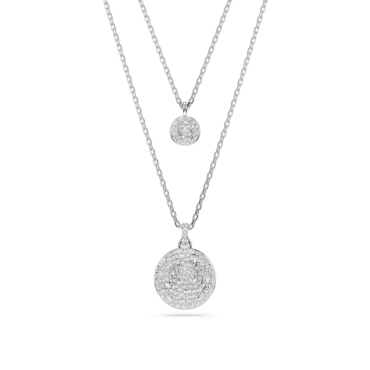 Swarovski - Pendente stratificato Meteora, Bianco, Placcato rodio Ref. 5684244 - SWAROVSKI