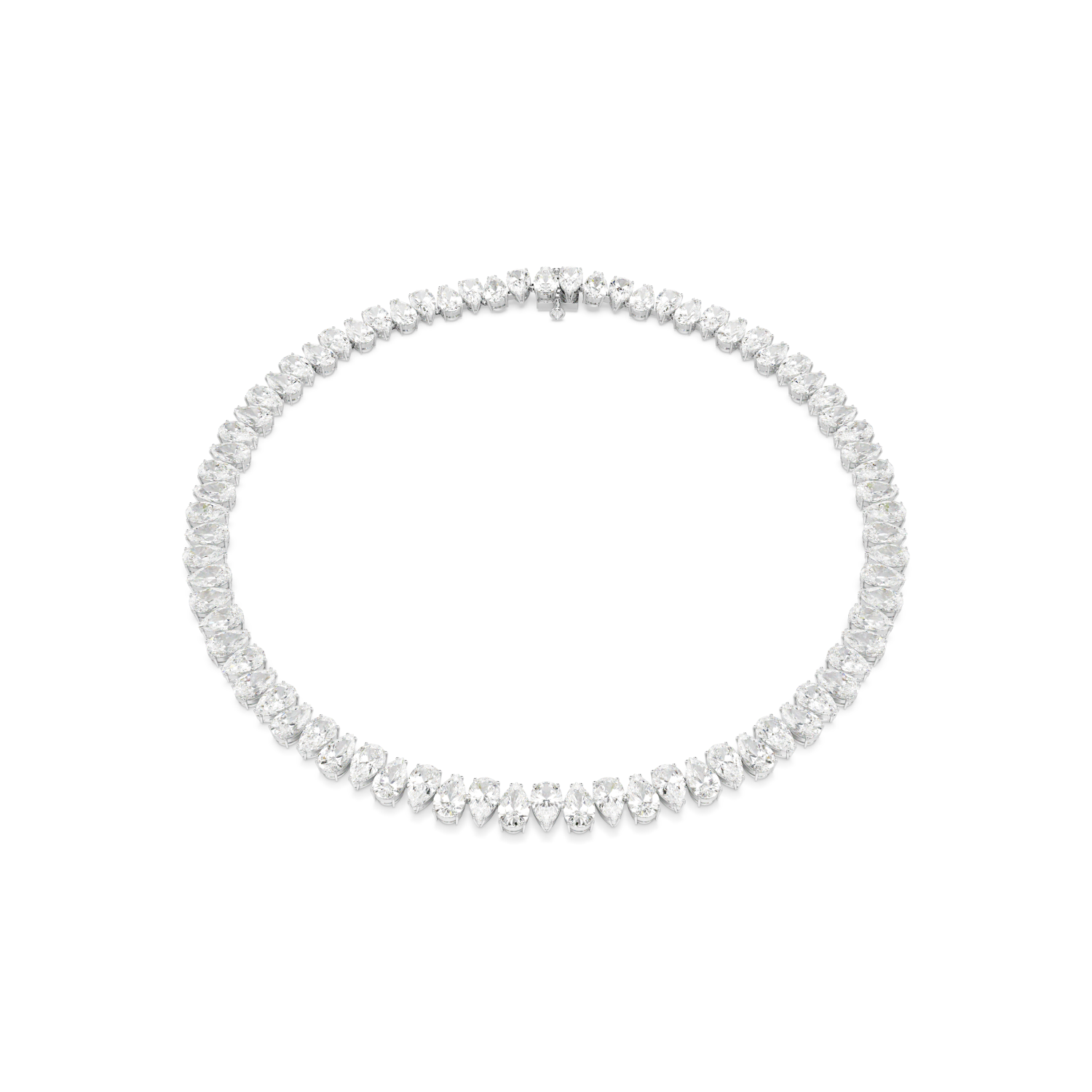 Swarovski - Collana Matrix, Taglio Pear, Bianca, Placcato rodio Ref. 5662277 - SWAROVSKI