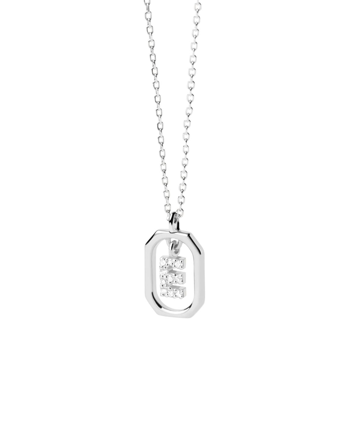 Collana PDPaola Mini Letter Silver E Ref. CO02-516-U - PDP