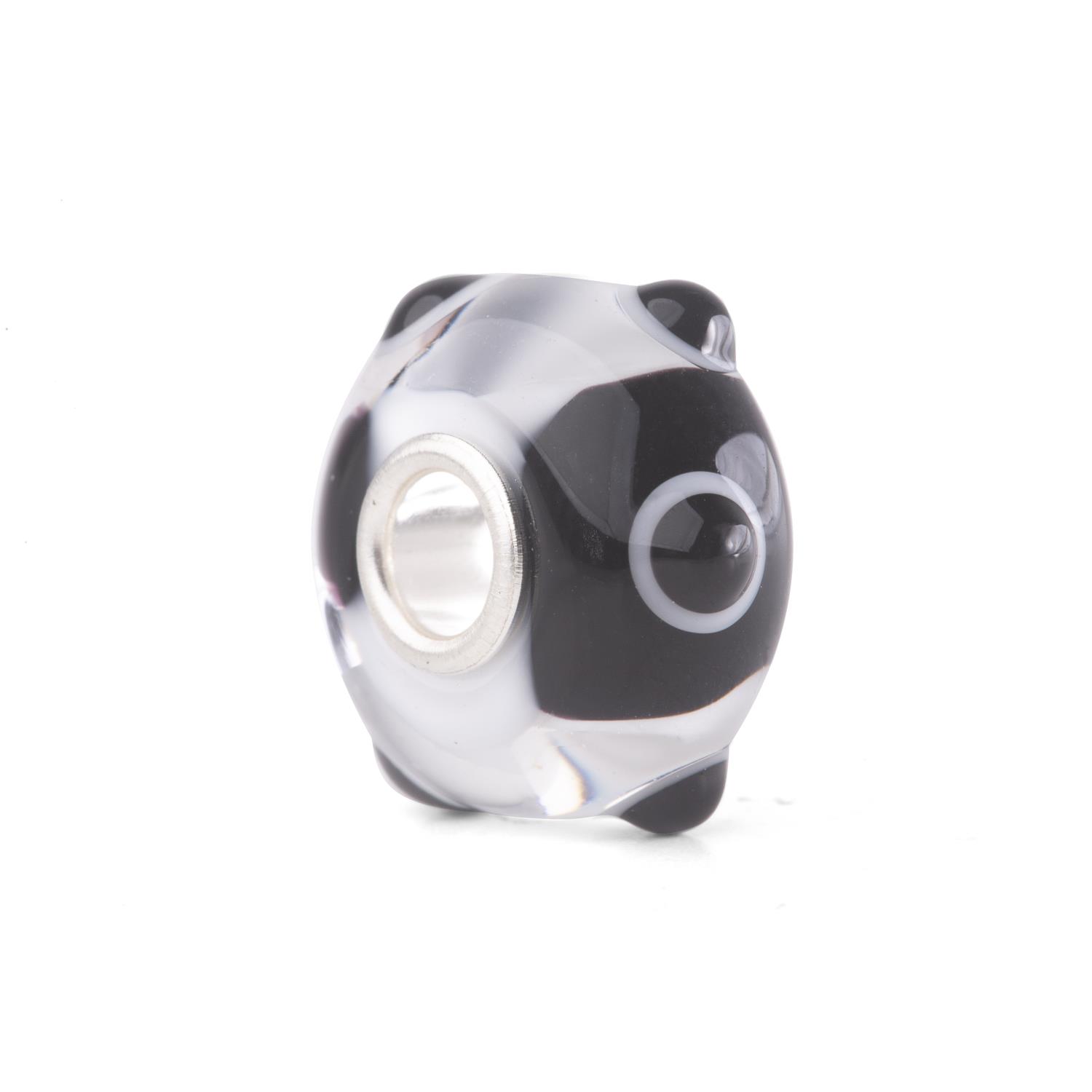 Thun By Trollbeads - Bead in Vetro Pois panda  Ref. TGLBE-20271 - TROLLBEADS