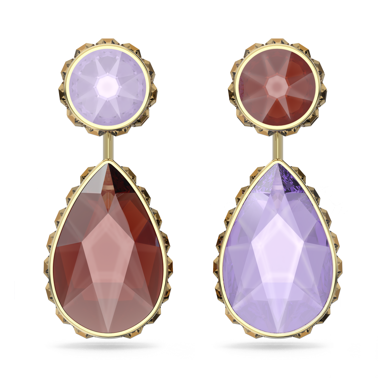 Philip Jones Set Di Aureole Placcato In Oro Rosa Creato Con Cristalli
