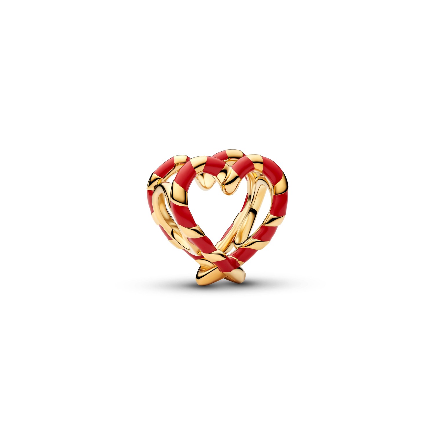 Charm Pandora Openwork Cuore di Bastoncini di Zucchero – 765063C01 - PANDORA