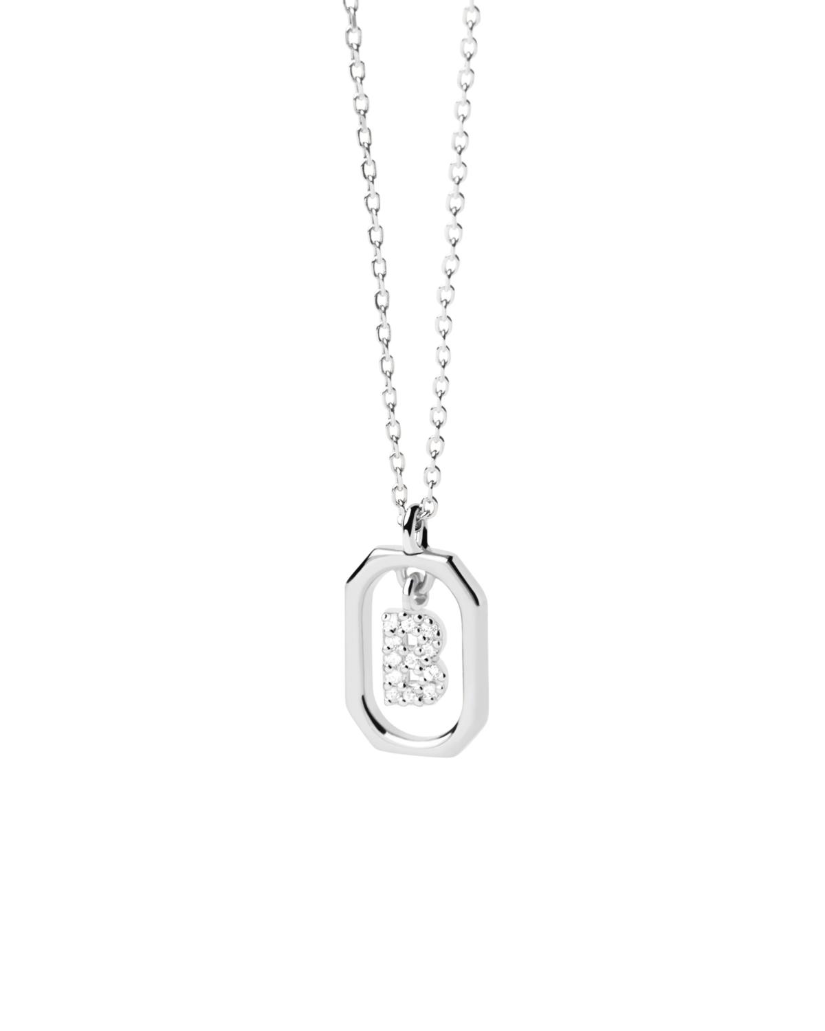 Collana PDPaola Mini Letter Silver B Ref. CO02-513-U - PDP