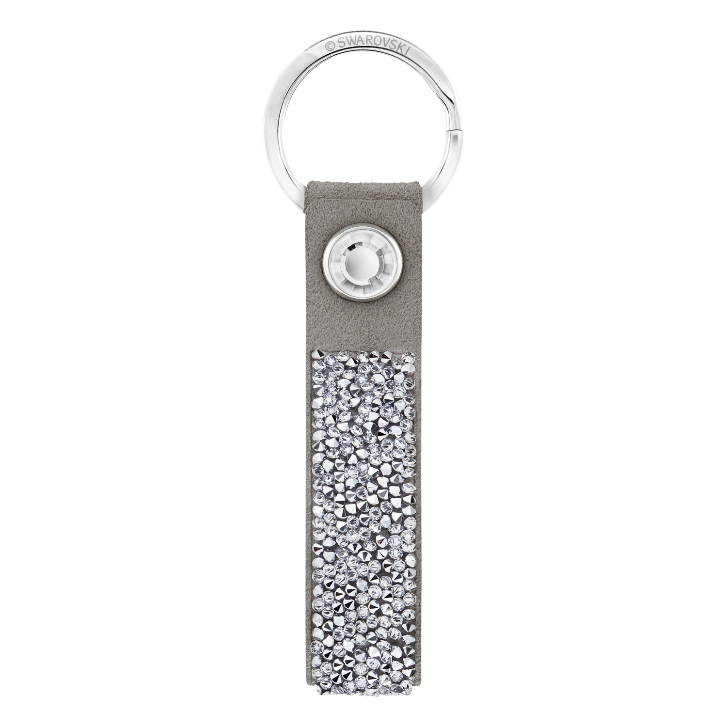 Swarovski - Portachiavi Glam Rock, Grigio, Acciaio inossidabile Ref. 5174951 - SWAROVSKI