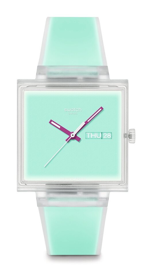 Orologio Swatch WHAT IF...SEE THRU MINT? SO38K702 - SWATCH