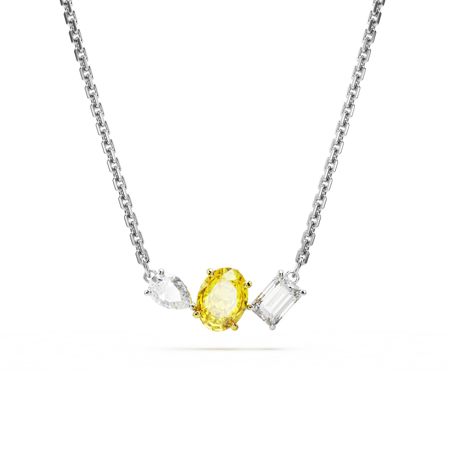Swarovski - Pendente Mesmera, Taglio misto, Giallo, Mix di finiture Ref. 5668277 - SWAROVSKI