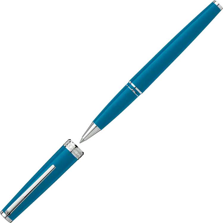 Penna Mont Blanc - Penna Roller blu petrolio Ref. 119583 - MONTBLANC