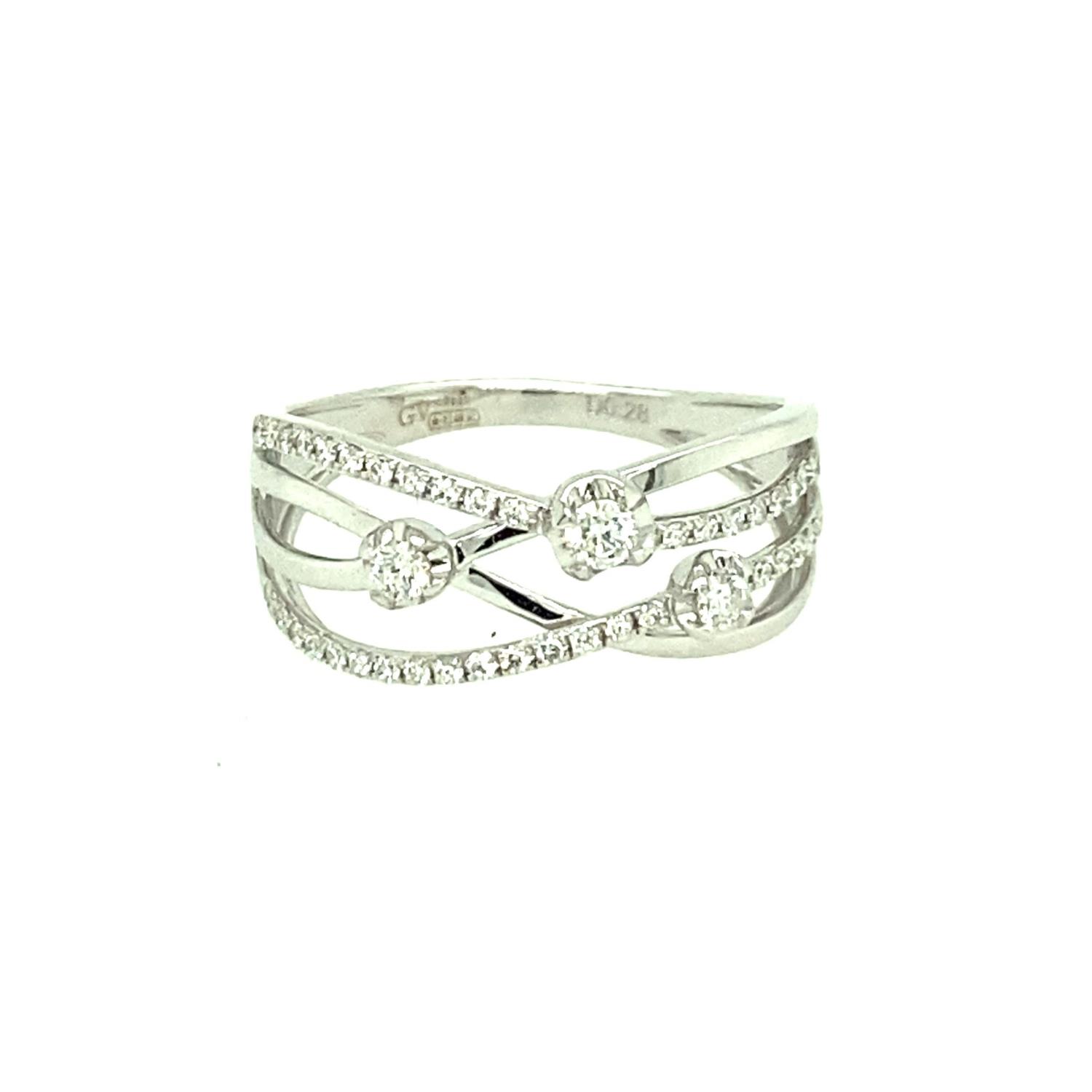 Anello Visconti - Diamanti Bianchi Ct. 0,28  ABX16810 - GIORGIO VISCONTI