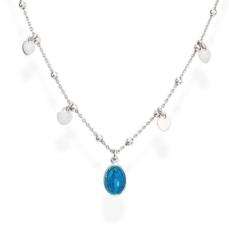 Collana Amen - Miracolosa in smalto blu Ref. CLMSHBBL - AMEN