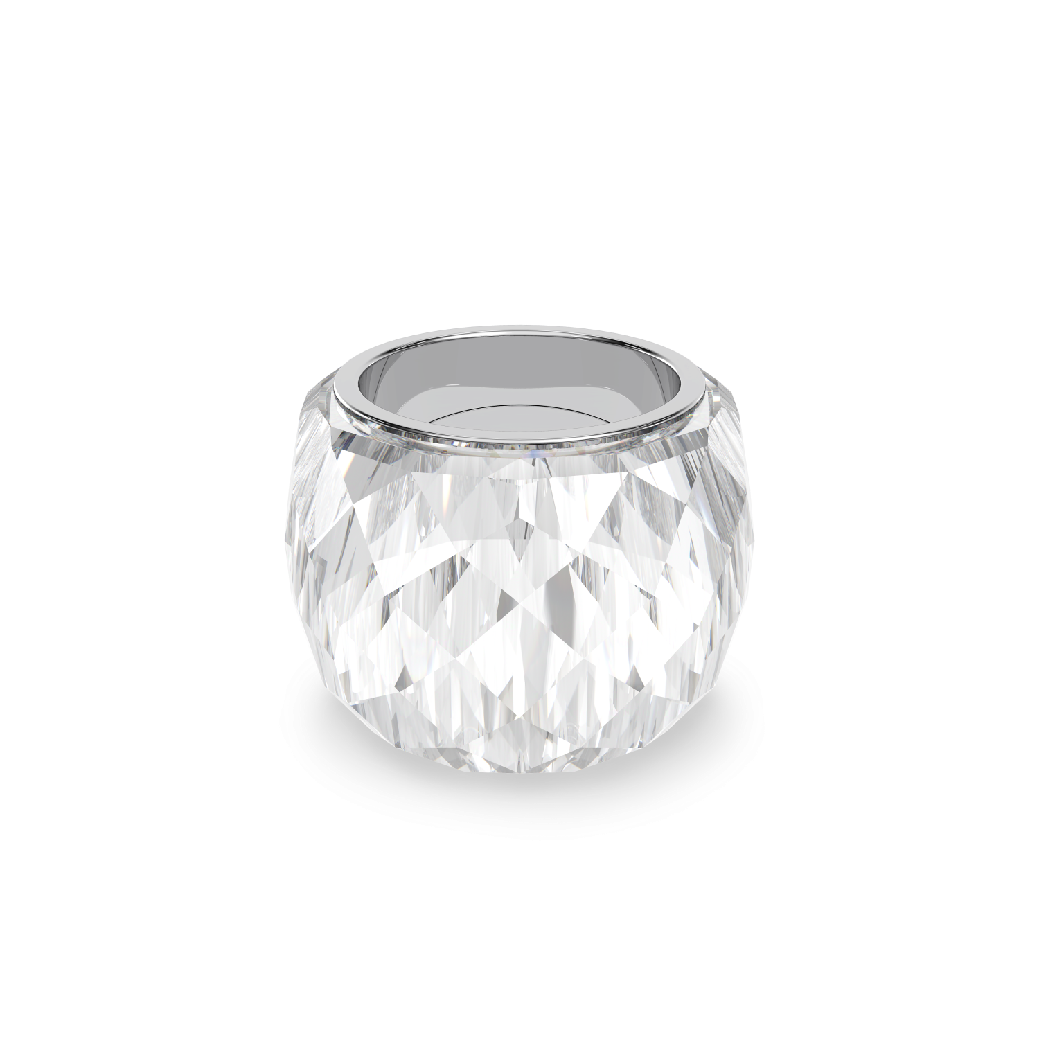 Swarovski - Anello Nirvana, Tono argentato, Acciaio inossidabile Ref. 5474364 - SWAROVSKI