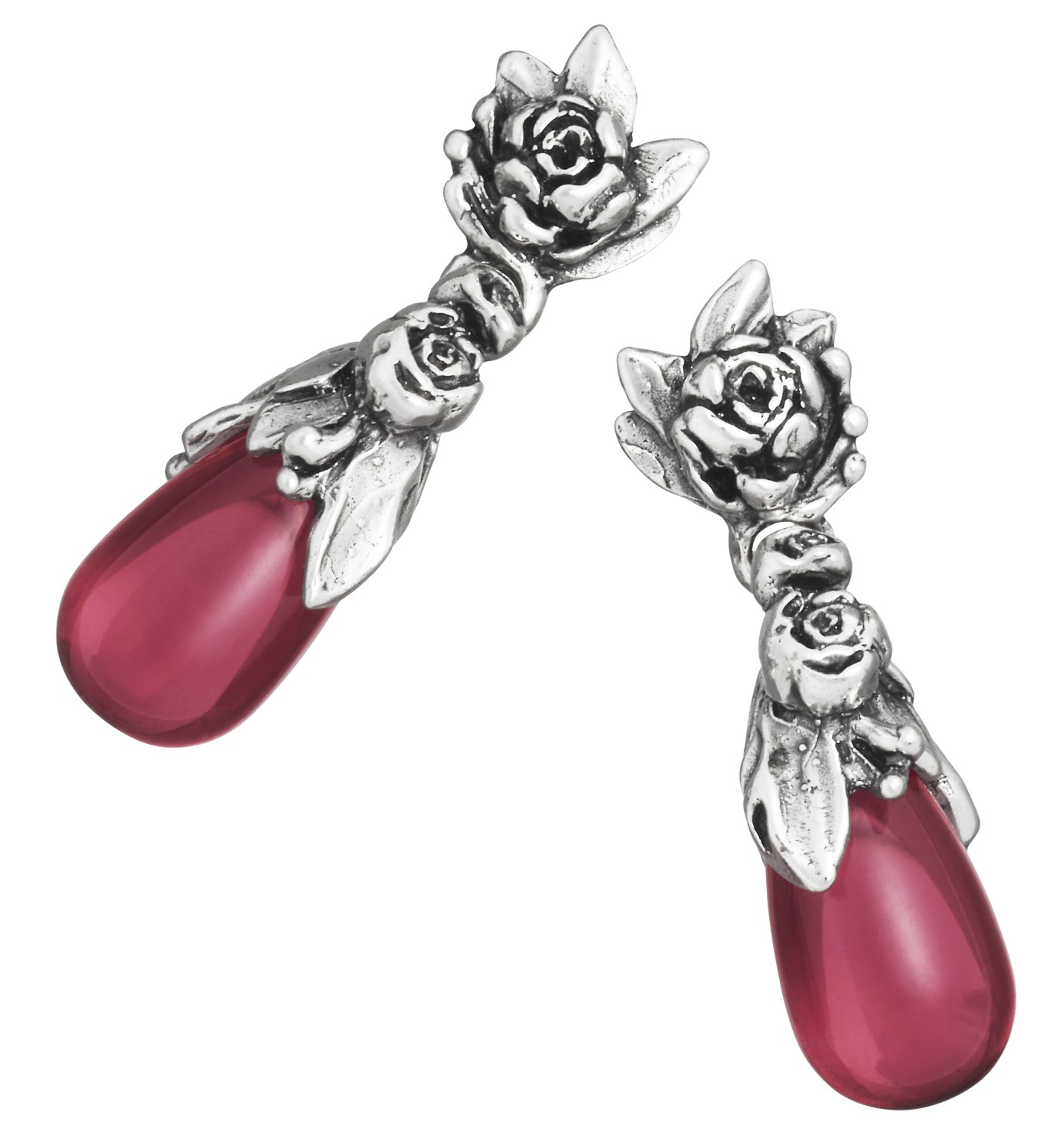 Giovanni Raspini - Orecchini Goccia Peonie Ref. 12421 - GIOVANNI RASPINI