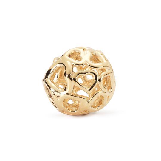 Trollbeads Bead in Oro - Bouquet di Cuori Ref. TAUBE-00050 - TROLLBEADS