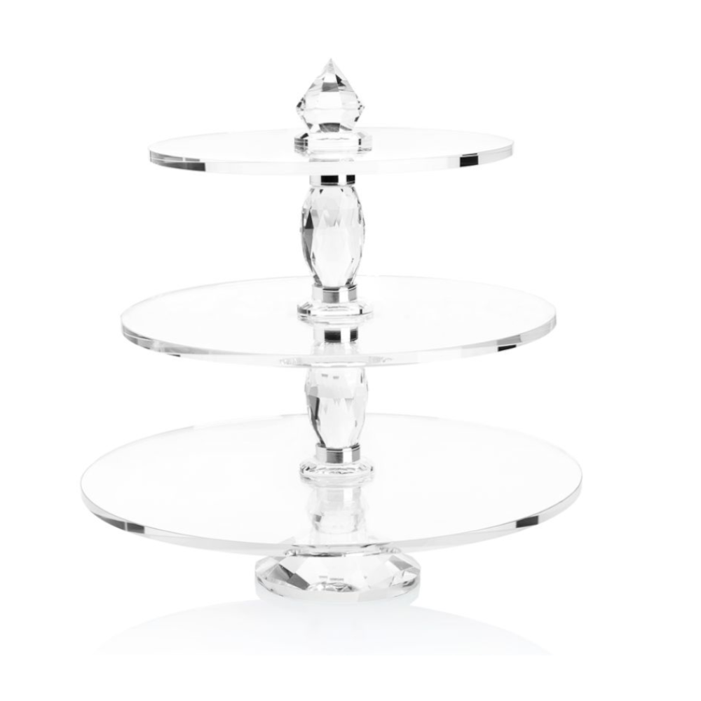 Alzata Ottaviani - Tre Piani Cristallo Ref. 800282 - OTTAVIANI