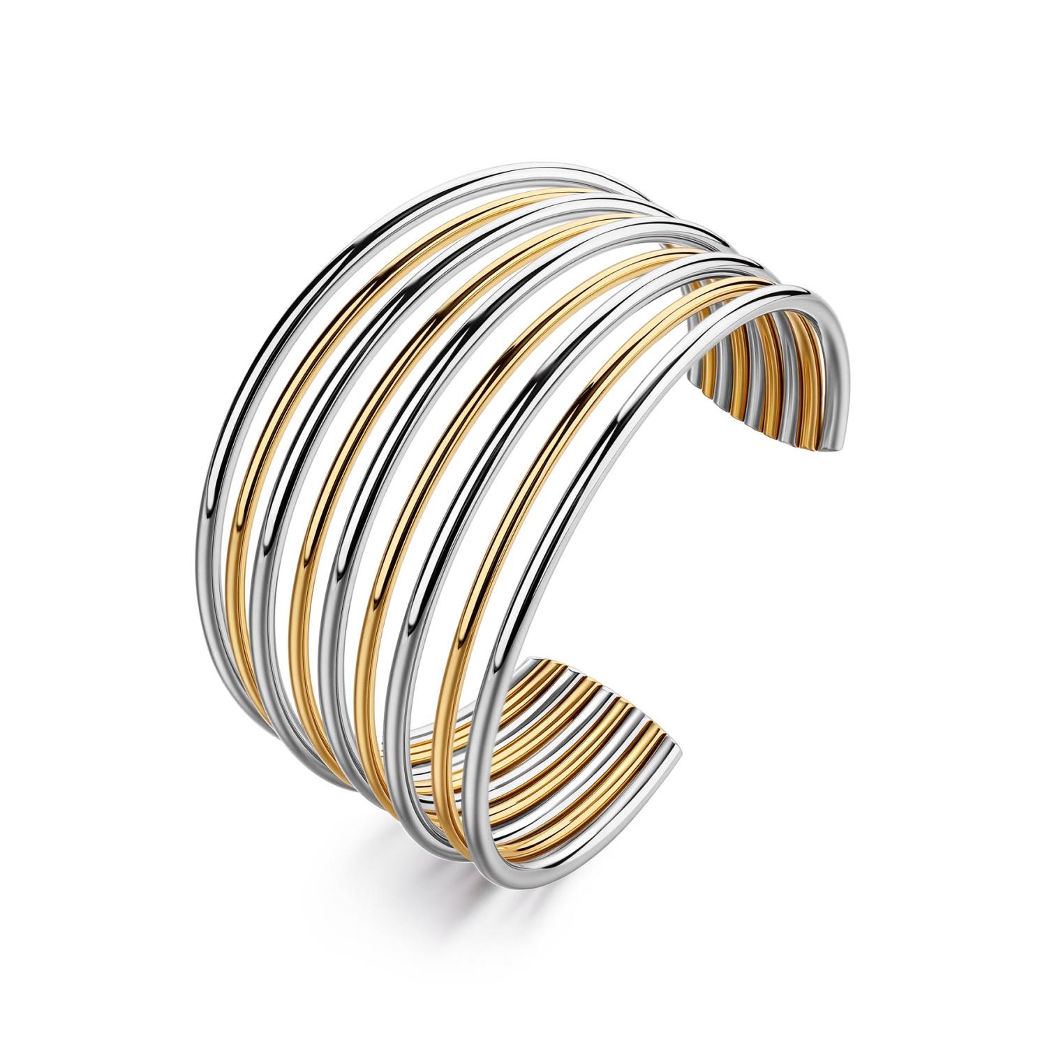 Brosway - Bracciale rigido AURA in acciaio 316L, finitura pvd colore oro Ref. BAU16A - BROSWAY