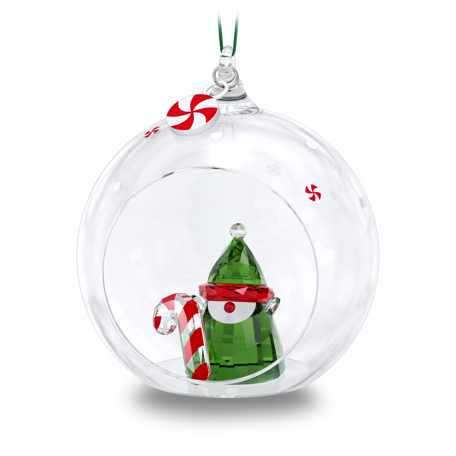 Swarovski - Holiday Cheers Decorazione Pallina Elfo di Babbo Natale Ref. 5596383 - SWAROVSKI