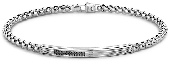 Bracciale Zancan da uomo in Argento con Zirconi Neri Ref. EXB955 - ZANCAN