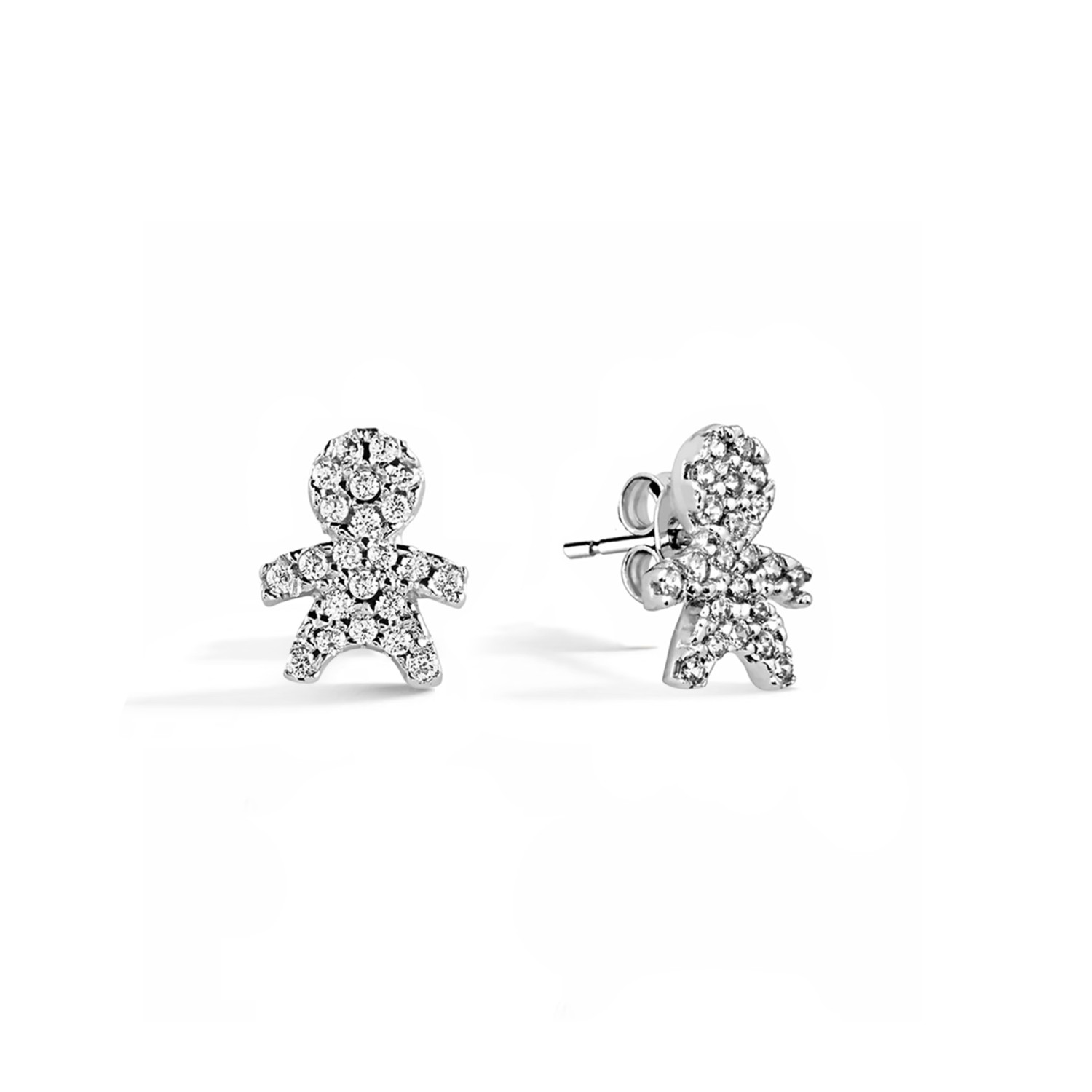 Orecchini LEGAMI in Oro 9 Kt e Zirconi  Ref. 715694 - FACCO