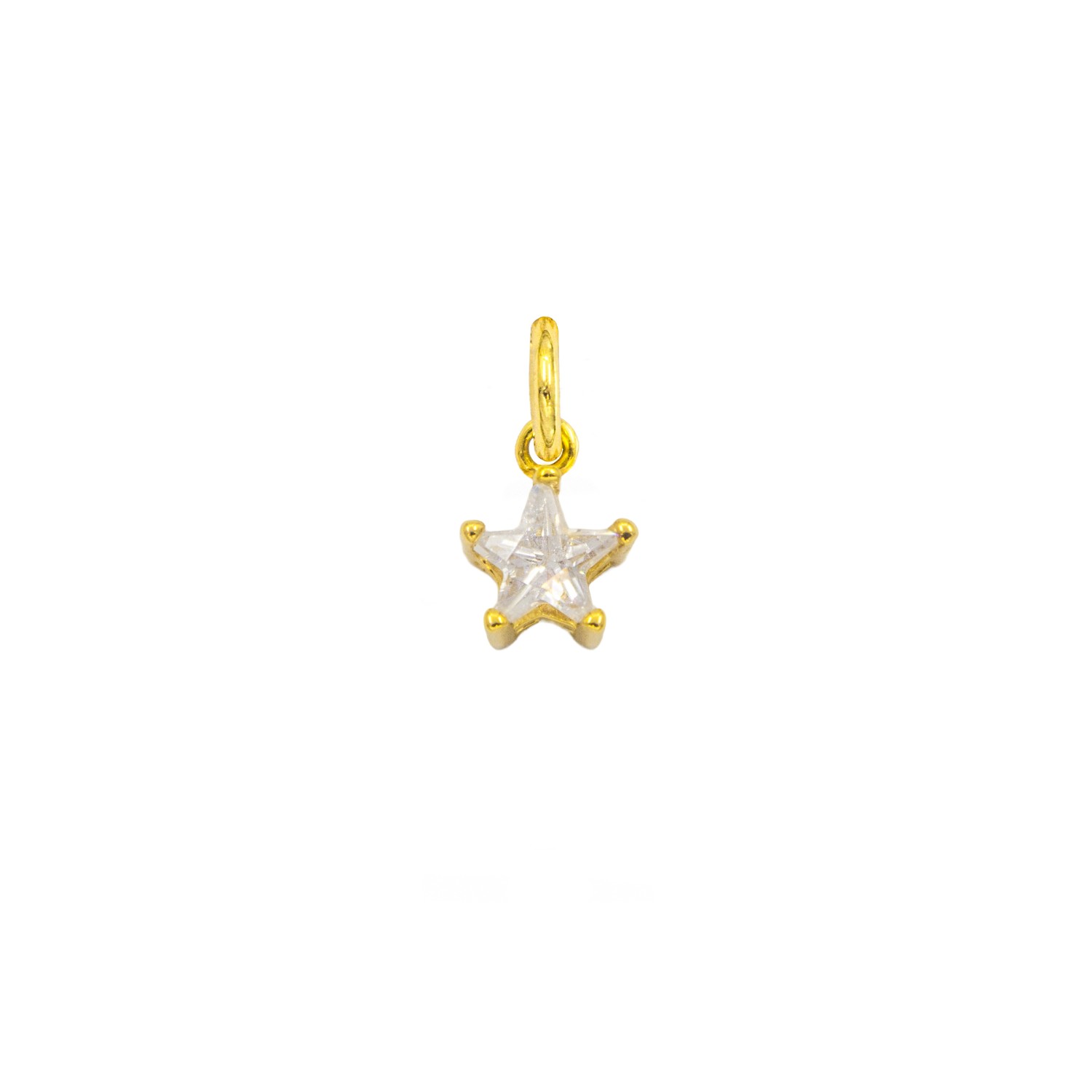 Charm Stella in Oro 9 Kt e Zirconi  Ref. A0136G9 - FACCO