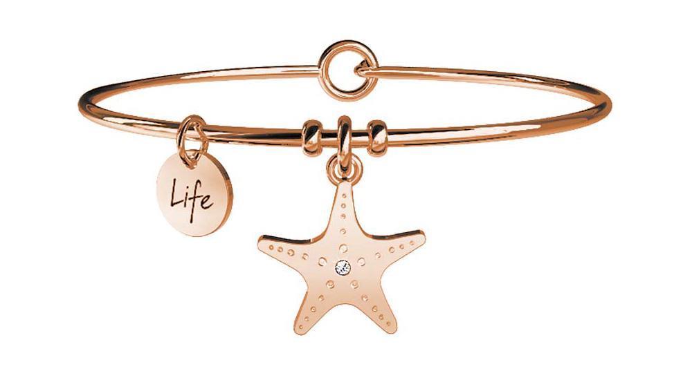 Gioielli Kidult - Bracciale in acciaio 316L e Pvd Ros&egrave; Ref. 731023 - KIDULT