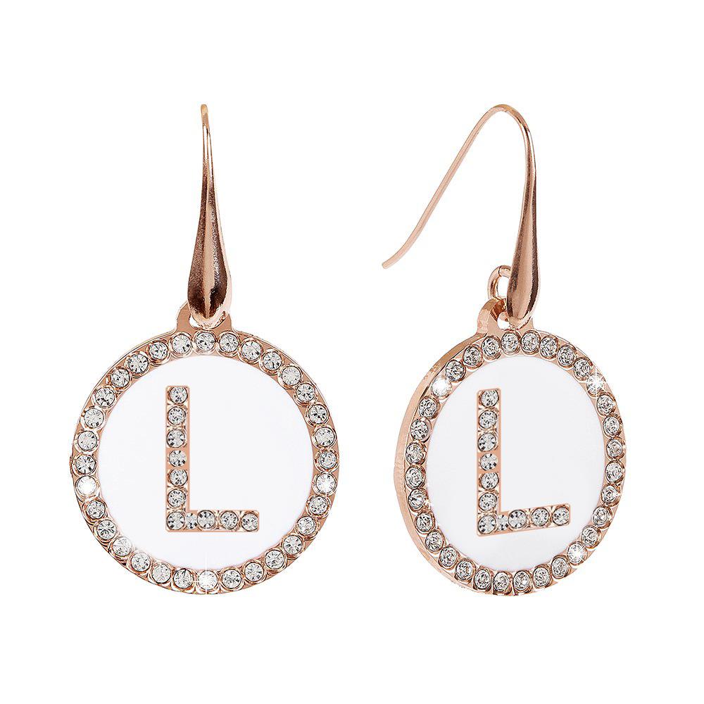 Orecchini Dvccio - Lettera L collezione My Letters Ref. ZXIMO1046/2C/W-G - DUCCIO