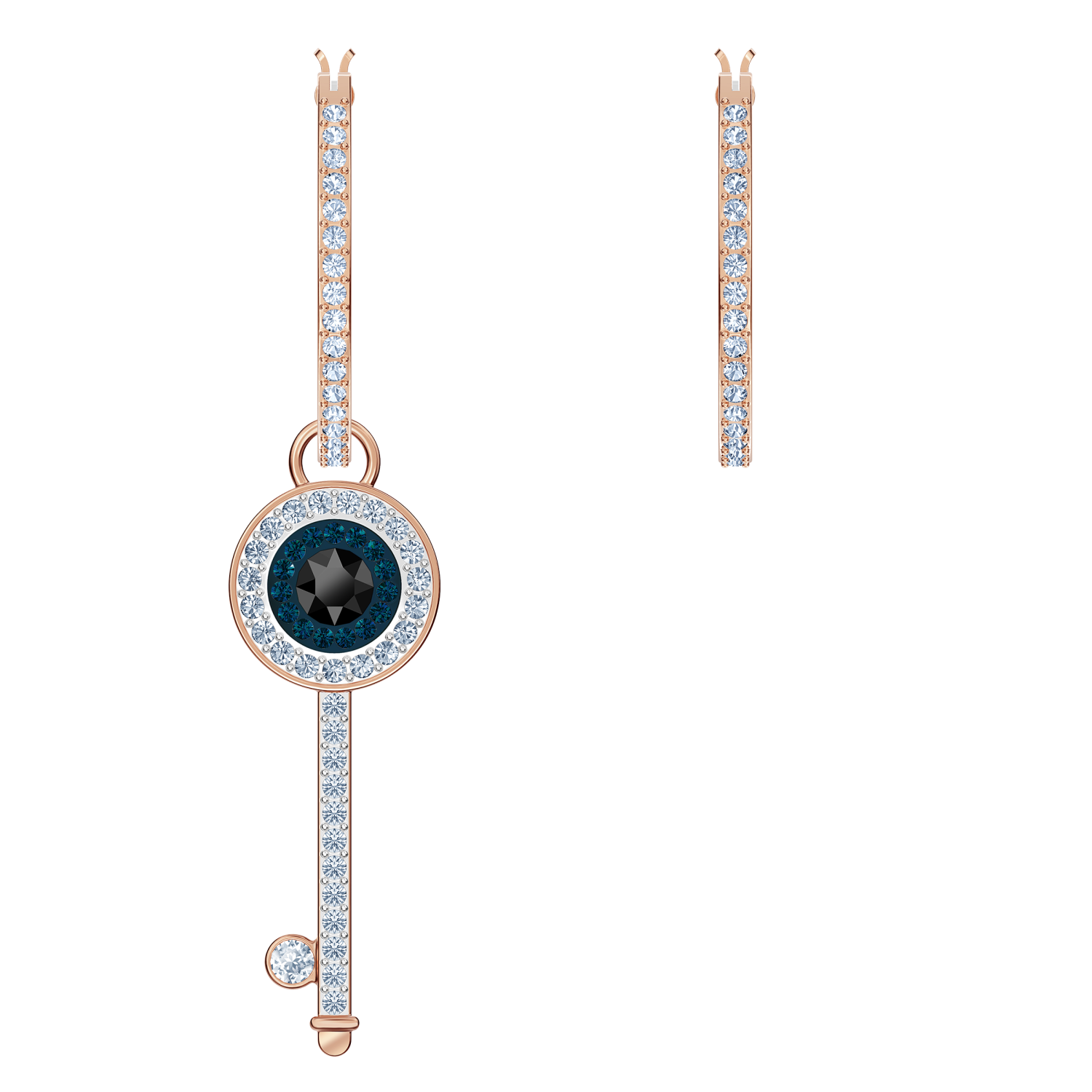 Swarovski - Orecchini a cerchio Swarovski Symbolic, multicolore, Placcato oro Rosa Ref. 5497667 - SWAROVSKI