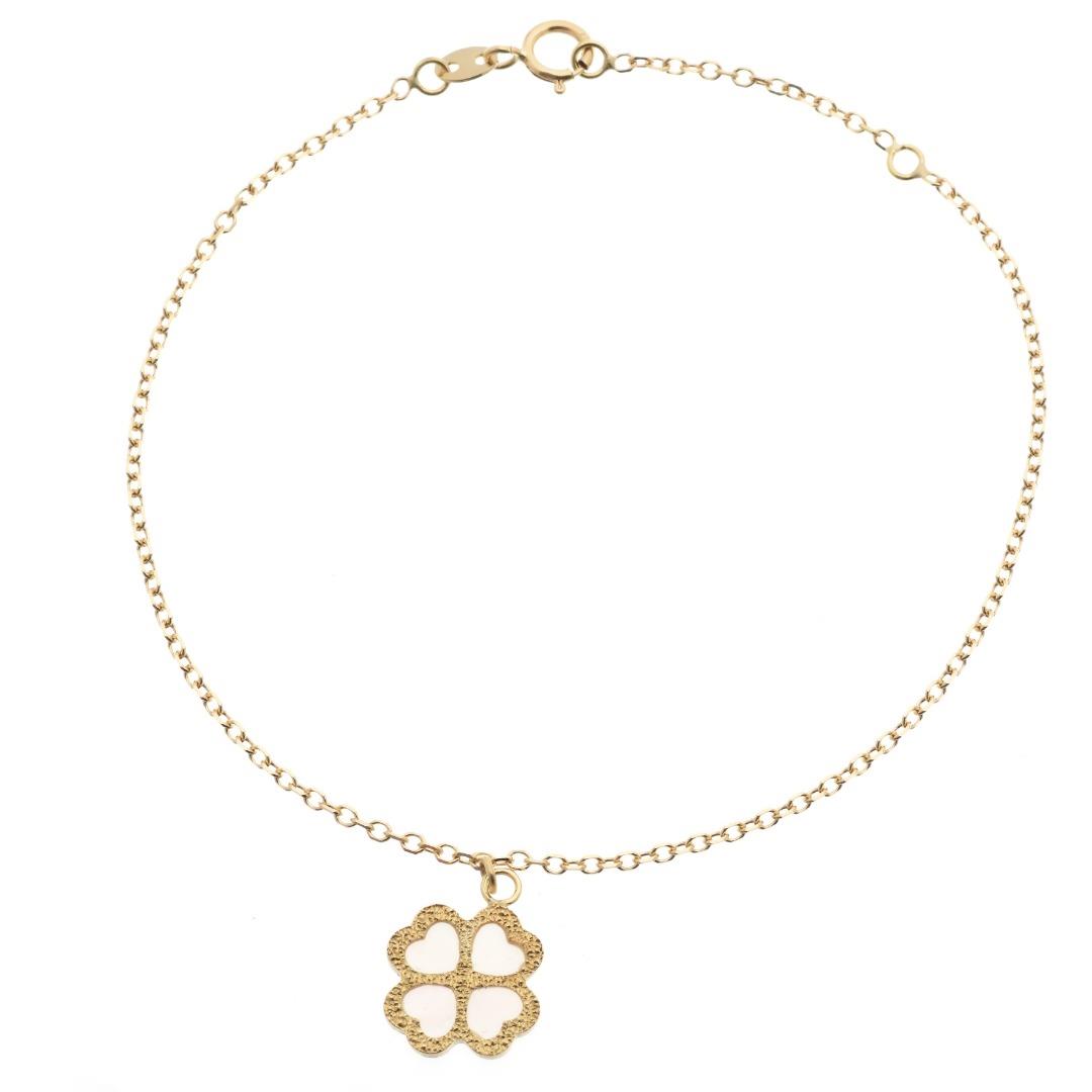 Bracciale in Oro Giallo Simbolo Quadrifoglio Ref. 765197 - FACCO