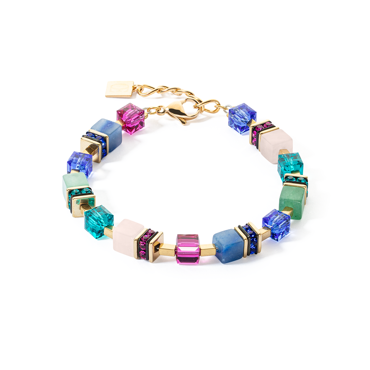 Coeur De Lion - Bracciale GeoCUBE&reg; Precious Statement oro-multicolore Ref. 3039/30-1561 - CDL