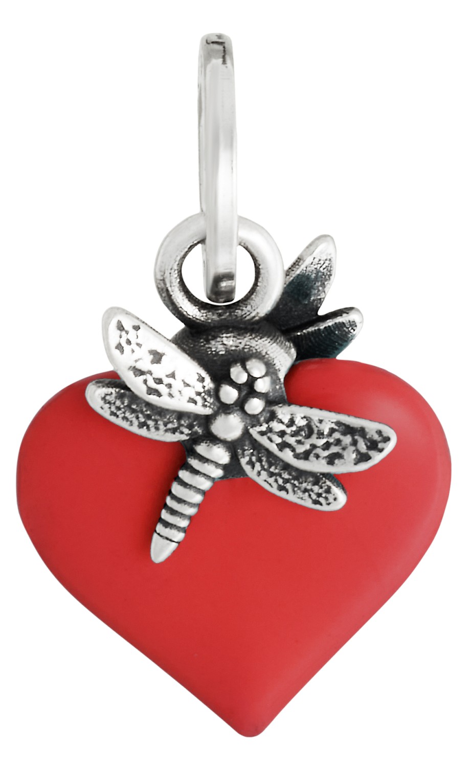 Giovanni Raspini - Charm Cuore Libellula rosso Ref. 12460 - GIOVANNI RASPINI