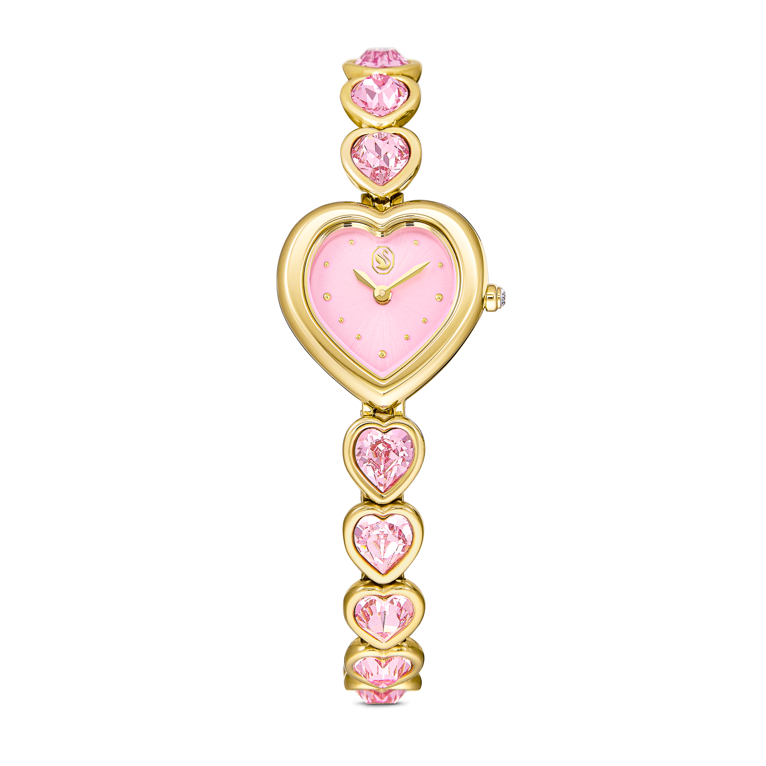 Swarovski - Orologio Idyllia Heart, Bracciale in cristallo, Rosa, Finitura in tono dorato Ref. 5741519 - SWAROVSKI