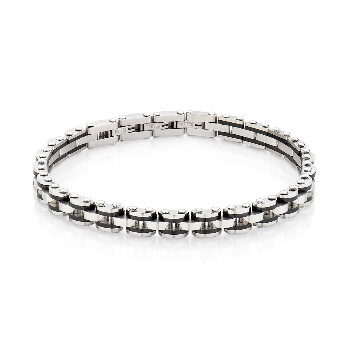 Bracciale in Acciaio Nero - Amen Collection Ref. ACBR113 - AMEN