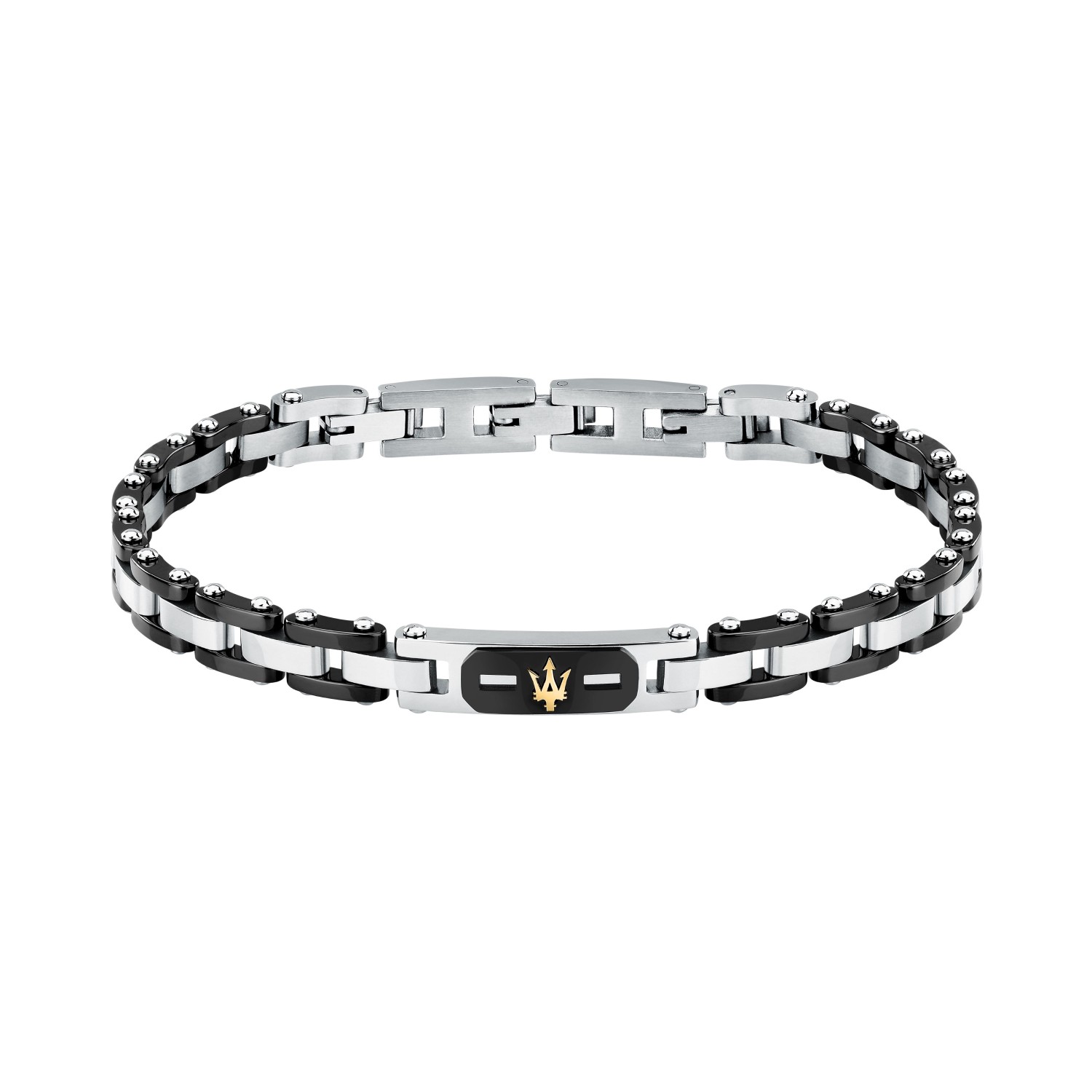 Bracciale da uomo Maserati Ceramic Gold in Acciaio - JM424AXU05 - MASERATI