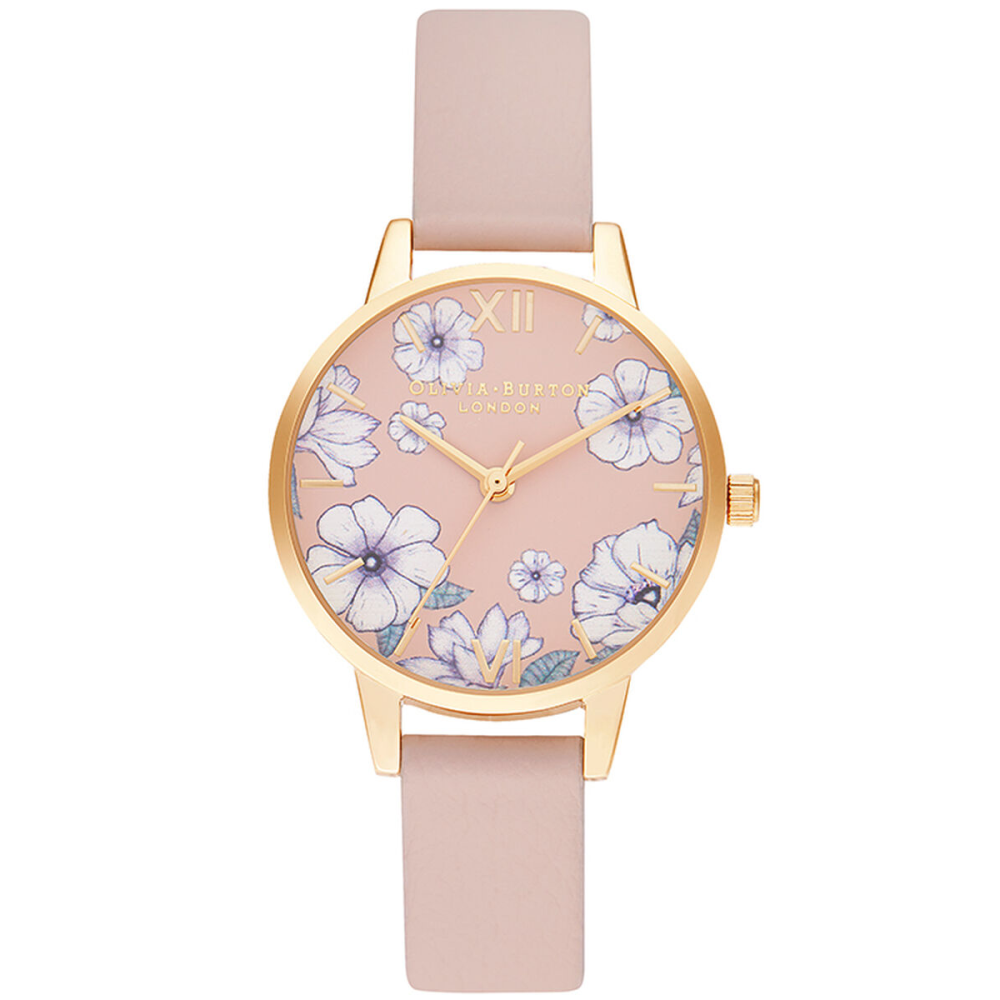 Orologio Olivia Burton - Groovy Blooms Vegan Candy Pink & Gold Ref. OB16AN04 - OLIVIA BURTON