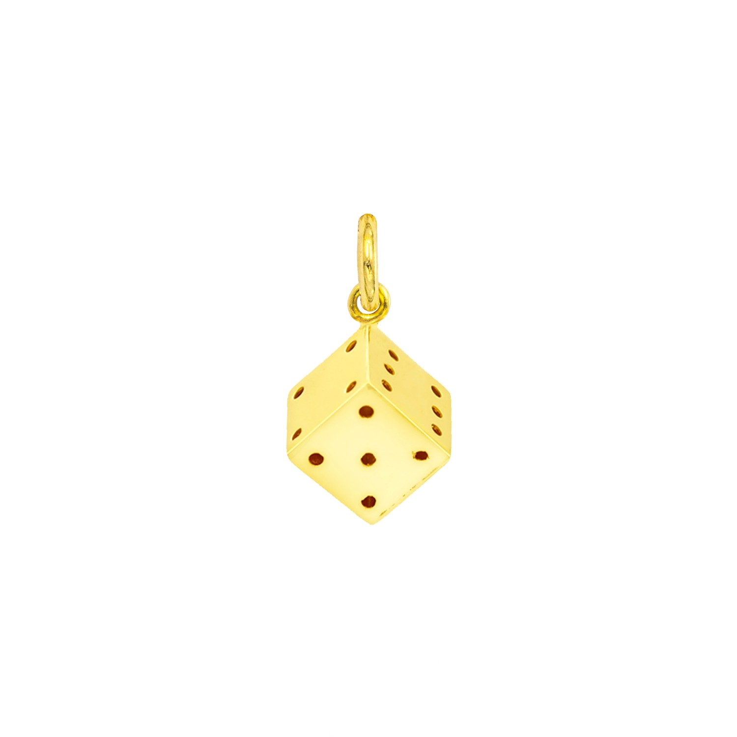 Charm Dado in Oro 9 Kt  Ref. A0124G9 - FACCO