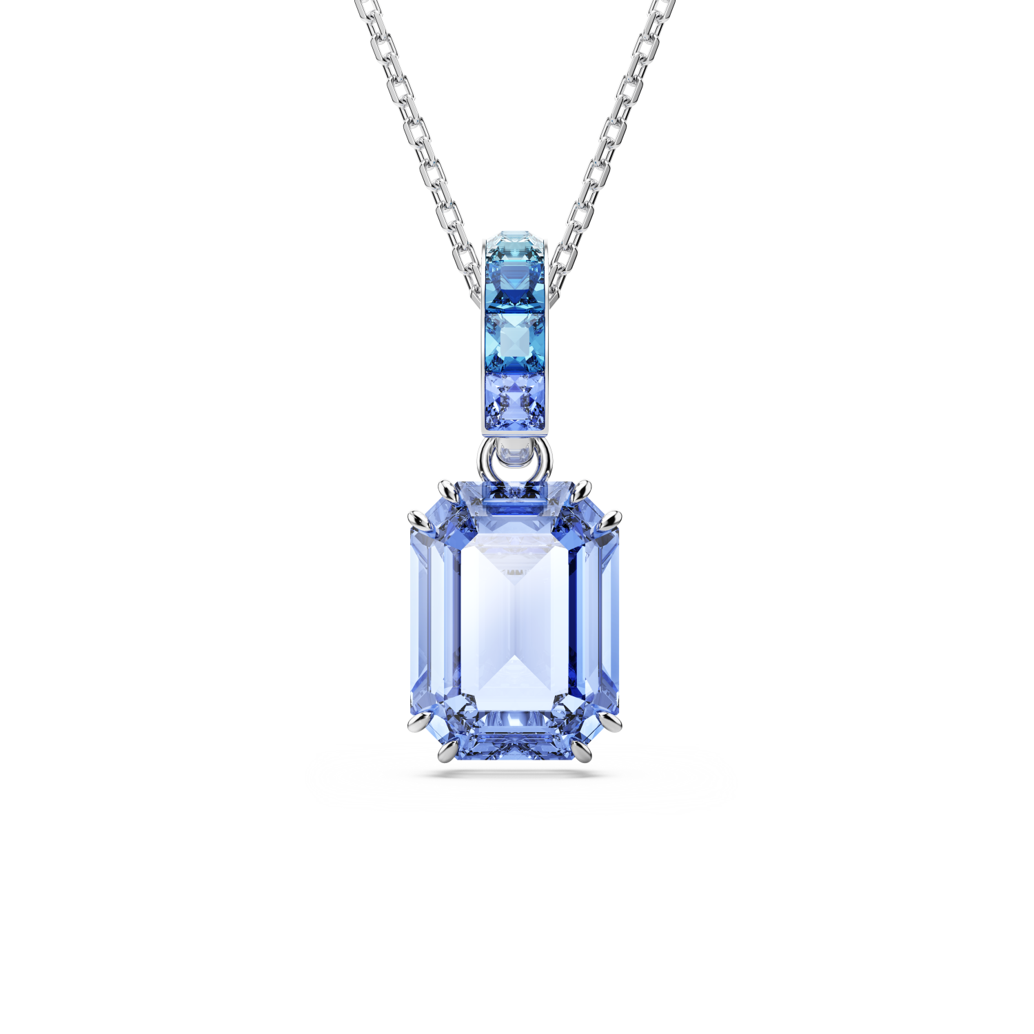 Swarovski - Pendente Millenia, Taglio ottagonale, Blu, Placcato rodio Ref. 5696518 - SWAROVSKI