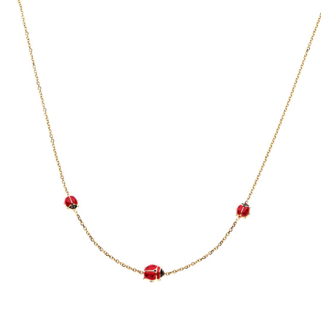 Collana in Oro Giallo con Coccinelle Ref. 771053 - FACCO