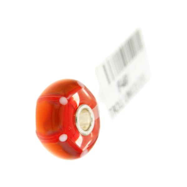 Trollbeads Unico in Vetro - OOAK Original Trollbeads Arancione/Rosso Rif. UNICO 27C - TROLLBEADS
