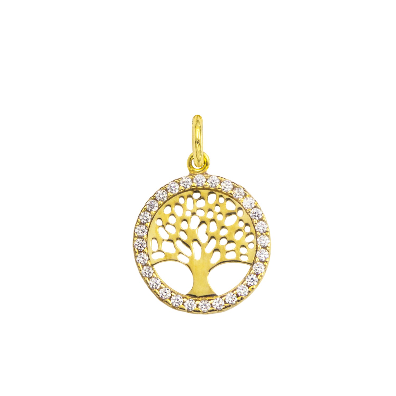 Charm Albero della Vita in Oro 9 Kt e Zirconi  Ref. A0299G9 - FACCO