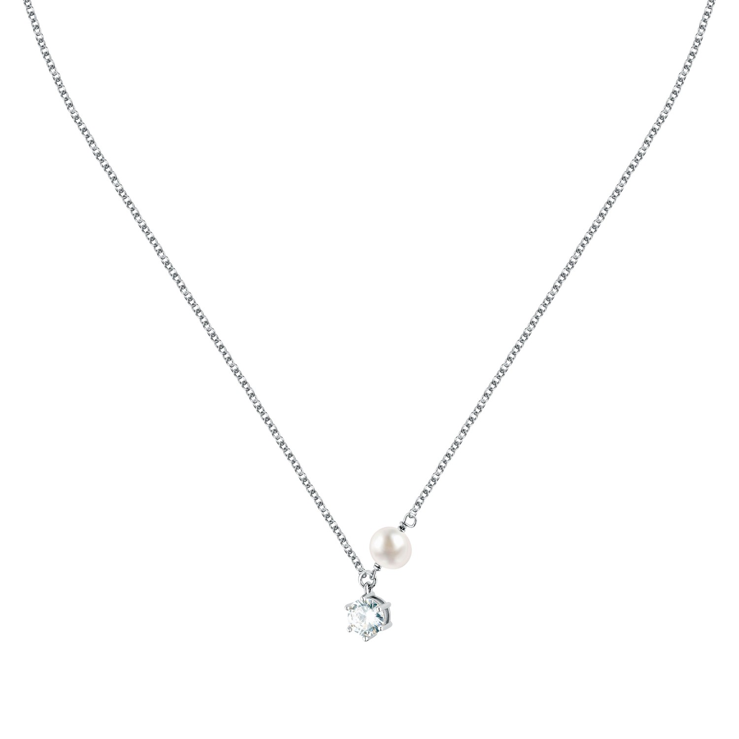 Collana Morellato Perla in argento 925, con zirconi e perle - SXU54 - MORELLATO