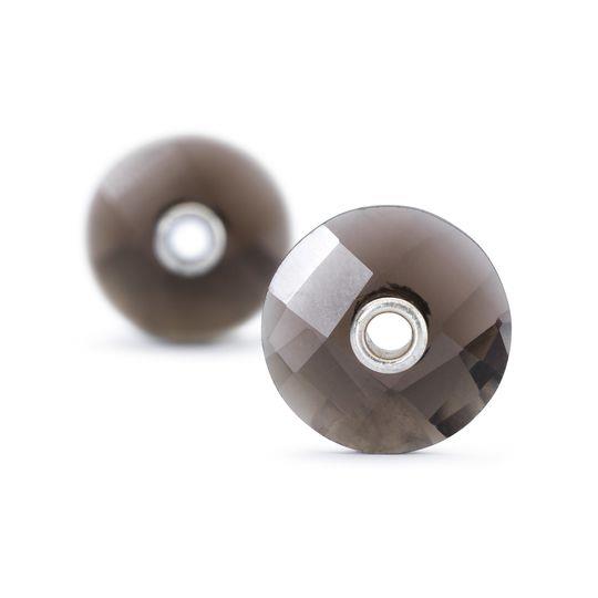 Trollbeads Ritirato - Original Trollbeads Orecchini Quarzo Fum&eacute; Ref. TSTEA-00013 - TROLLBEADS