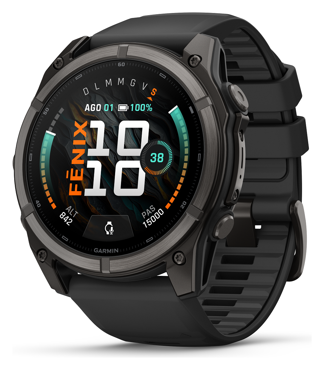 Garmin fēnix 9 AMOLED 51 mm Sapphire Titanio DLC Carbon Gray – Black | 010-04763-11 - GARMIN