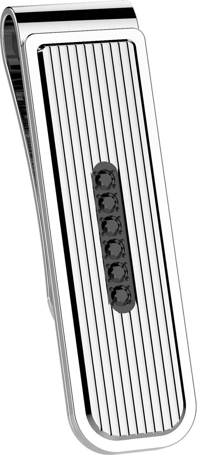 Fermasoldi Zancan in acciaio con soinelli neri Ref. EHF020 - ZANCAN