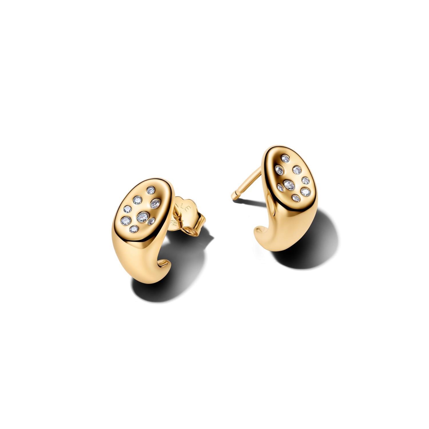 Pandora - Orecchini Goccia Sinuosa con Pietre Luminose Ref. 264661C01 - PANDORA