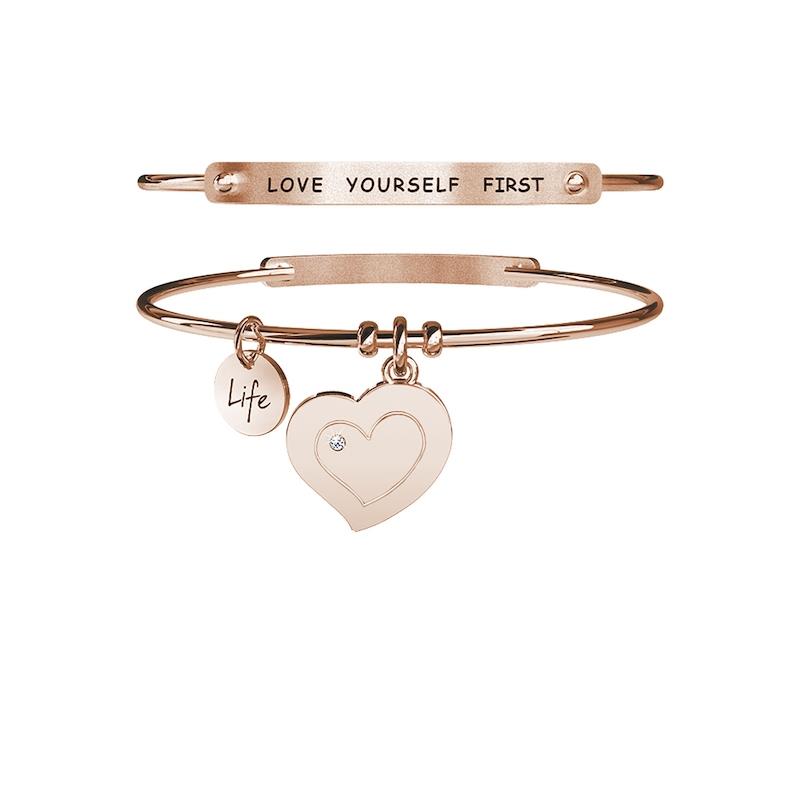 Gioielli Kidult - Bracciale in acciaio 316L e Pvd Ros&eacute; Ref. 731631 - KIDULT