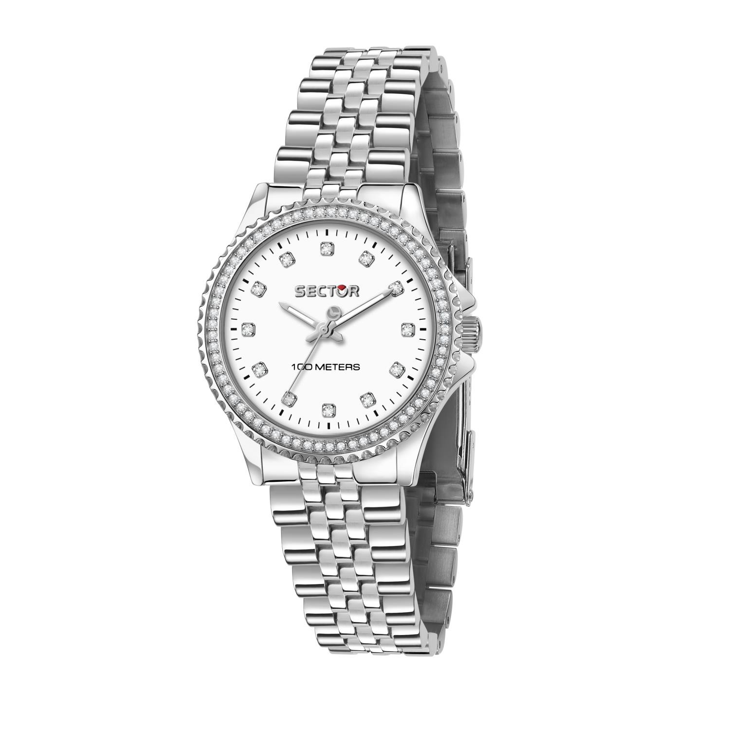 Orologio Donna Sector 230 Lady analogico 32 mm con cristalli sul quadrante – R3253161538 - SECTOR