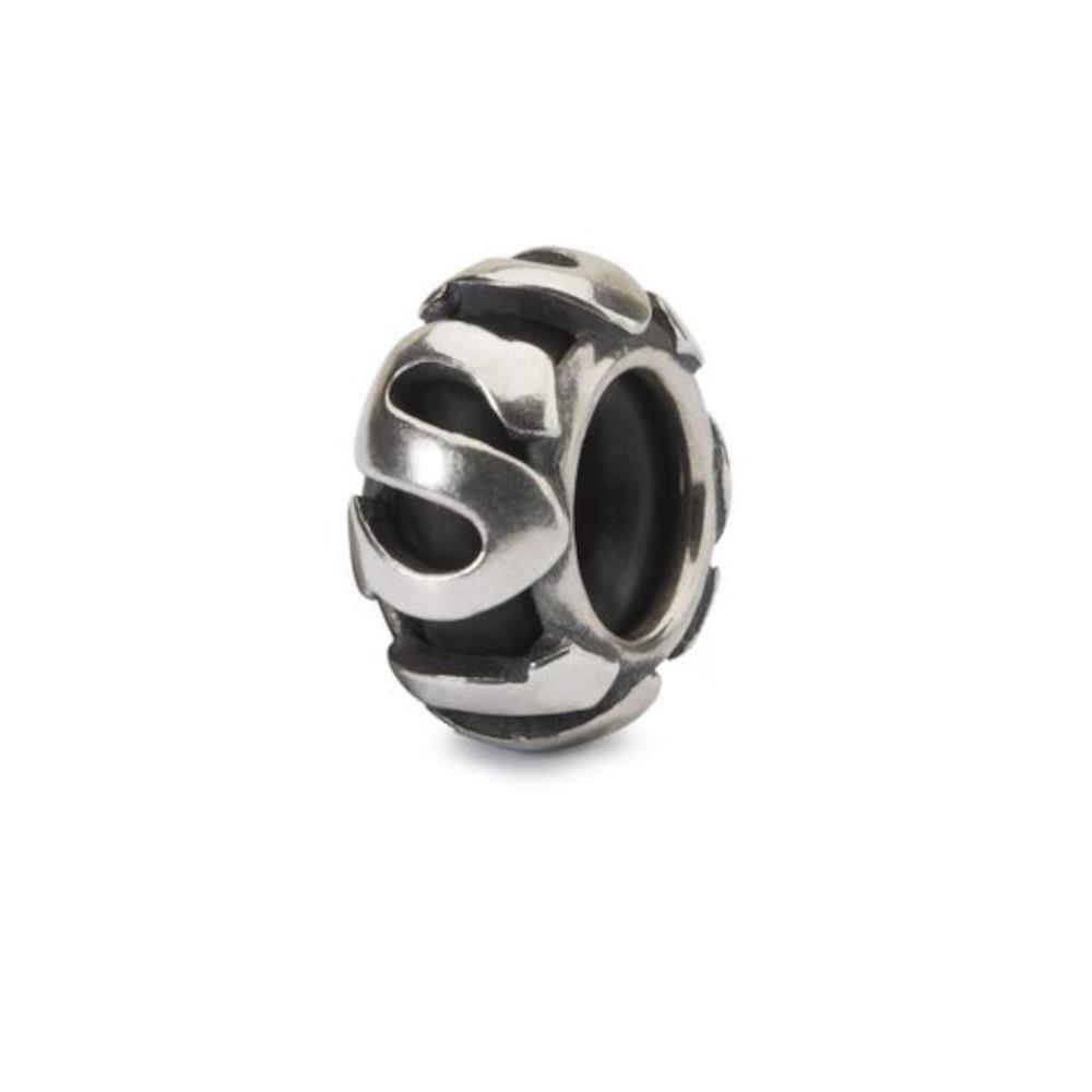Trollbeads Ritirato - Original Trollbeads Stop Lettera S Ref. TAGBE-10228 - TROLLBEADS