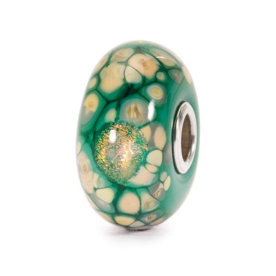 Trollbeads Ritirato - Original Trollbeads Mosaico di Fiori Verdi Ref. TGLBE-20056 - TROLLBEADS